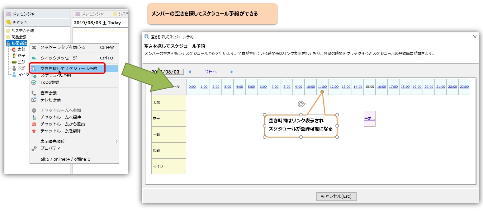 スケジュール予約